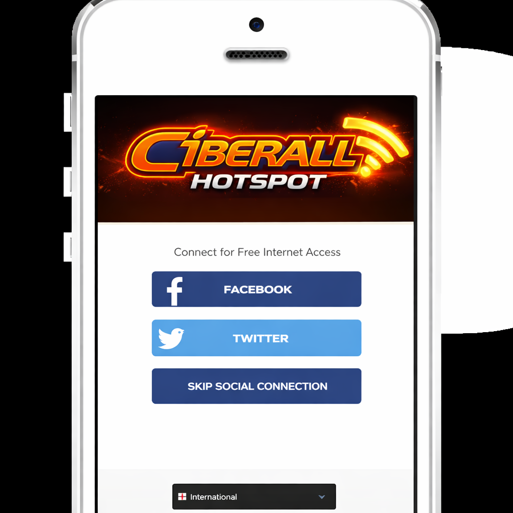 Portal cautivo Social HotSpot CiBERALL®